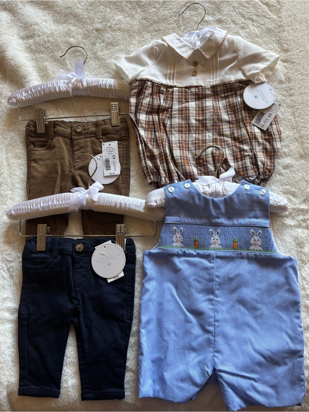 $195. Edge Hill Collection Baby Bundle. 2 rompers & 2 pants sz:3M All brand Tags